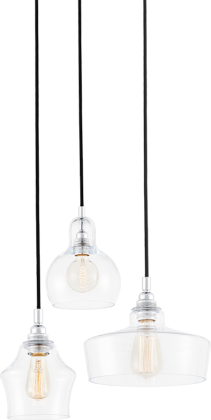 Longis Viseća Lampa 3 krom