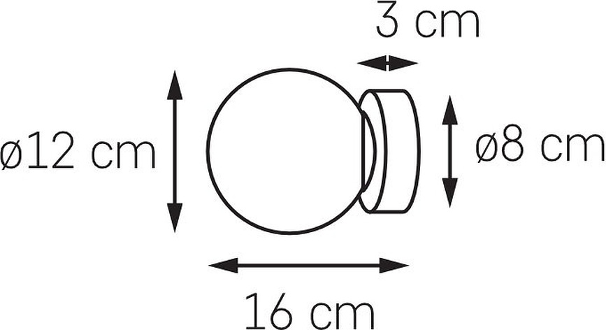 Mija Applique Murale, chromée