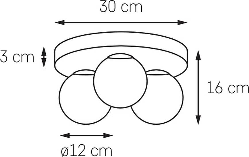 Mija Plafonjera krom