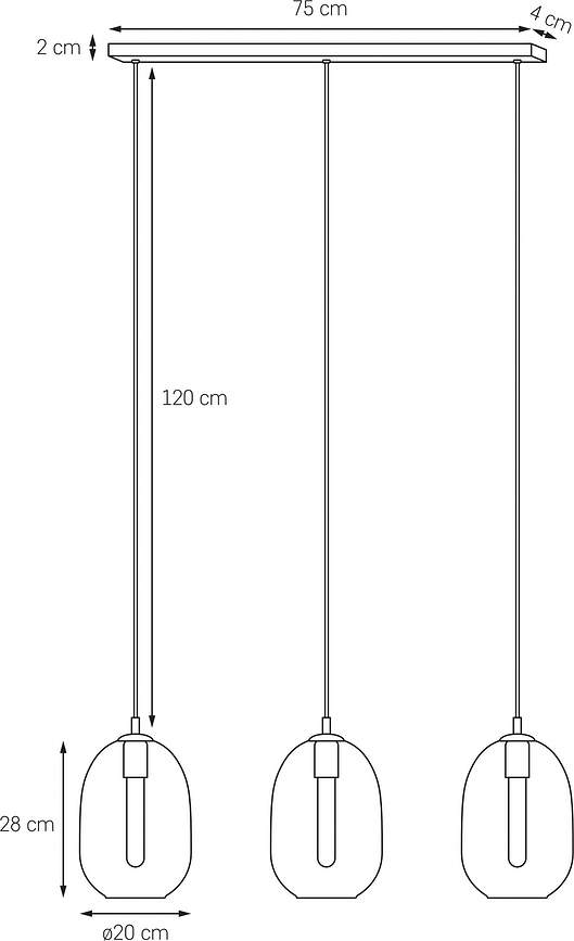 Onyx Lampa stropna letva