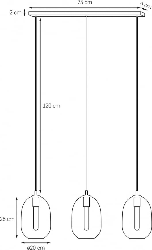 Onyx Stropna svetilka, letvena