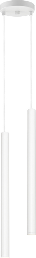 Pendel lampe til loft Roll hvid dobbelt, dobbelt, dobbelt med hvid tilslutning