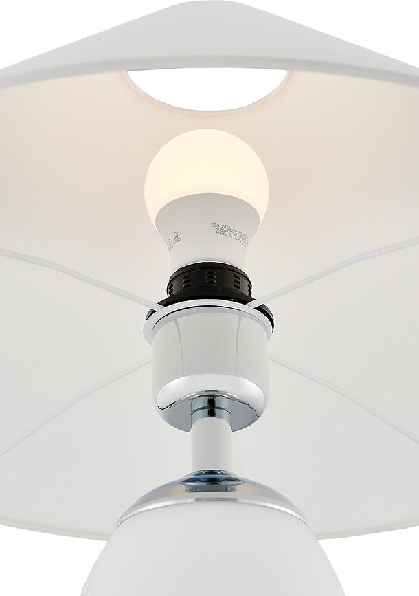 Rea Lampe Sur Pied, base noire, opaque