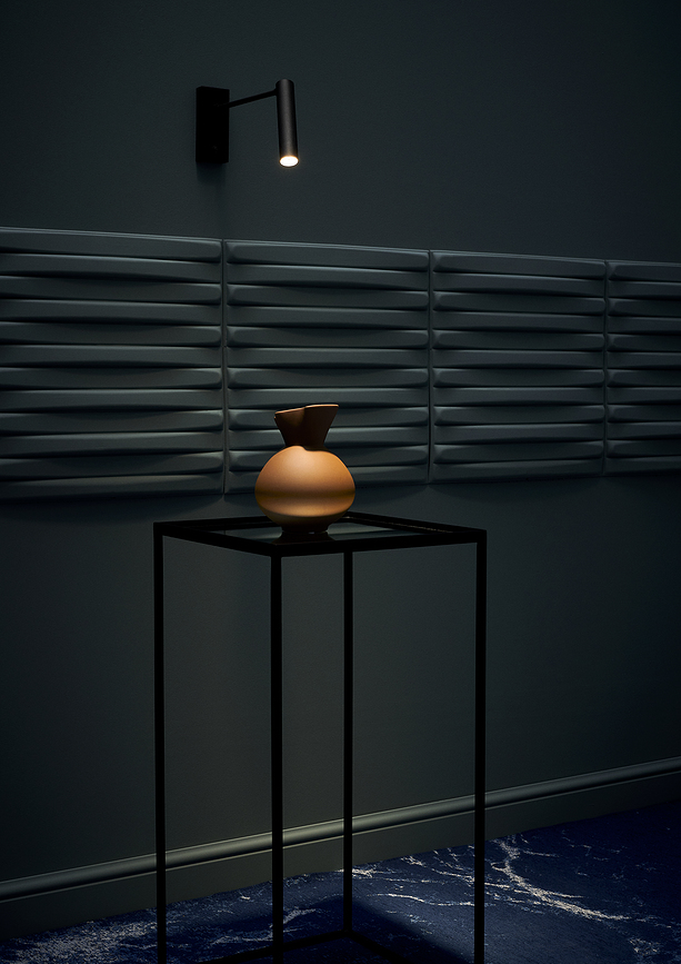 Roll Απλίκα με βραχίονα, LED, 4,2W, 719 lm, μαύρη