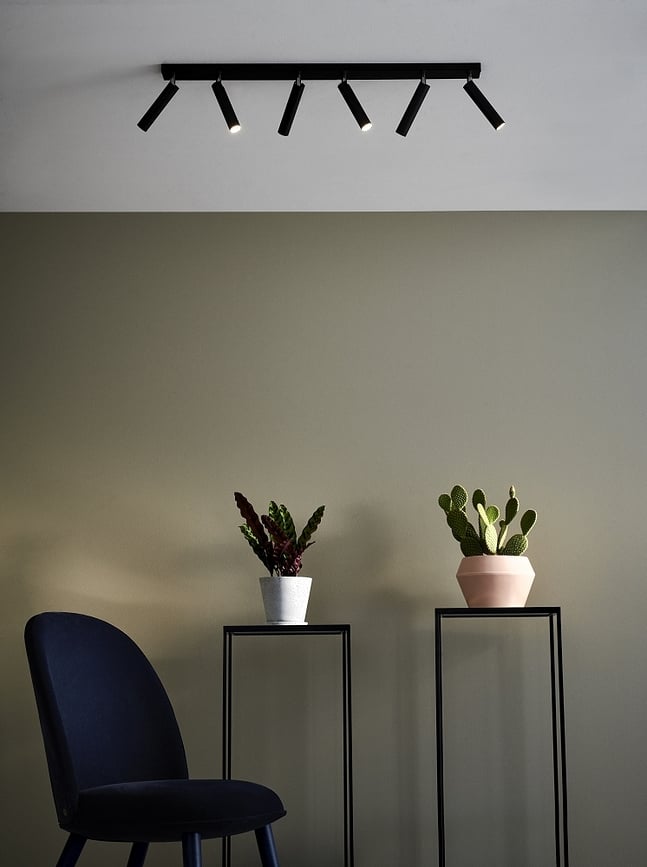 Roll Rail blanc, avec raccord, Set 6 pièces