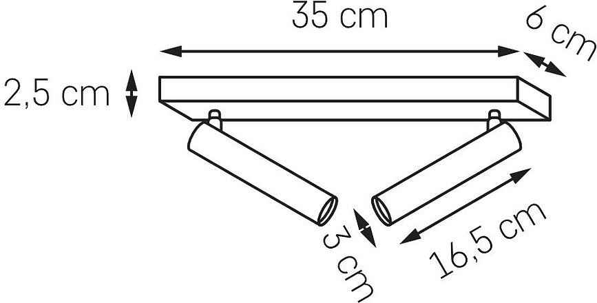 Roll Rail double, blanc, raccord argenté