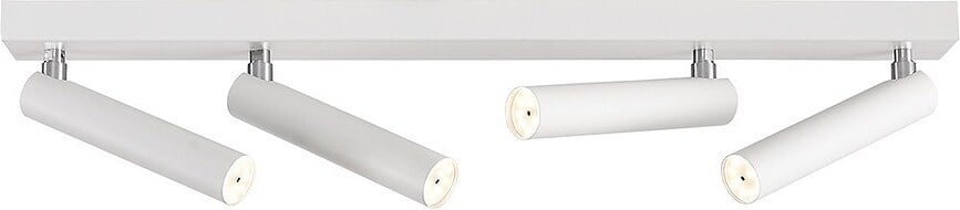 Roll Rail de Spots 4 spots, noir, avec jonction noire