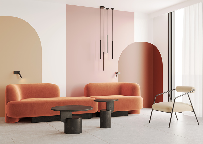 Roll Suspension double, blanche, avec raccord argenté