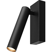 Roll Wall lamp black with black connection