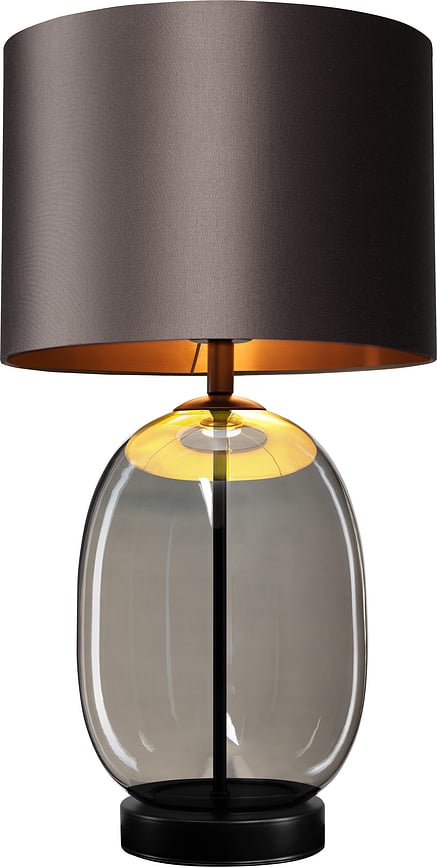 Salvador Namizna svetilka črna, s črnim podstavkom