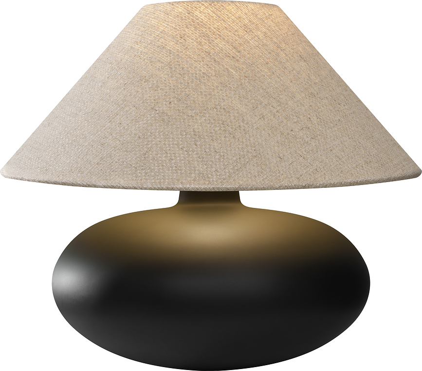 Sawa Natur stolna Lampa sivobež s neprozirnim postoljem