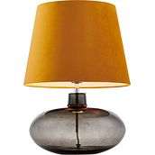 Sawa Velvet Table lamp smoky base gold lampshade