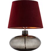 Sawa Velvet Table lamp smoky burgundy lamp shade base