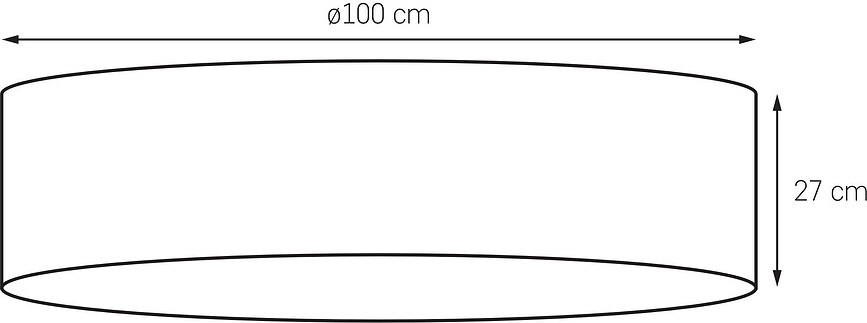 Space Πλαφονιέρα XL, λευκή