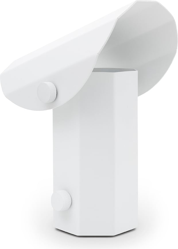 Stalinė belaidė lempa Apolin, 18 cm, balta