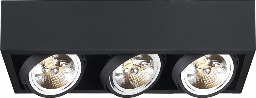 Стельова лампа Cube 3, чорна