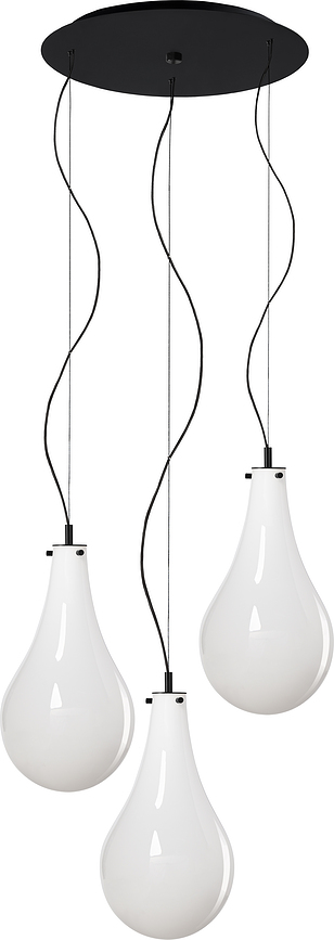 Stilla Suspension 3 lumières, noire