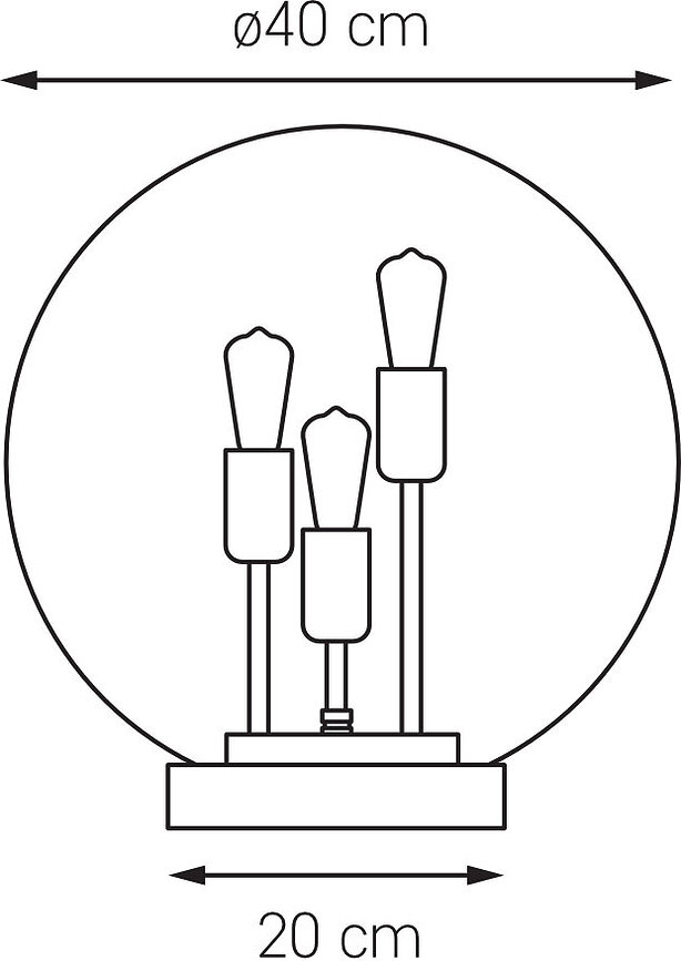 Surya Lampe à poser, dorée