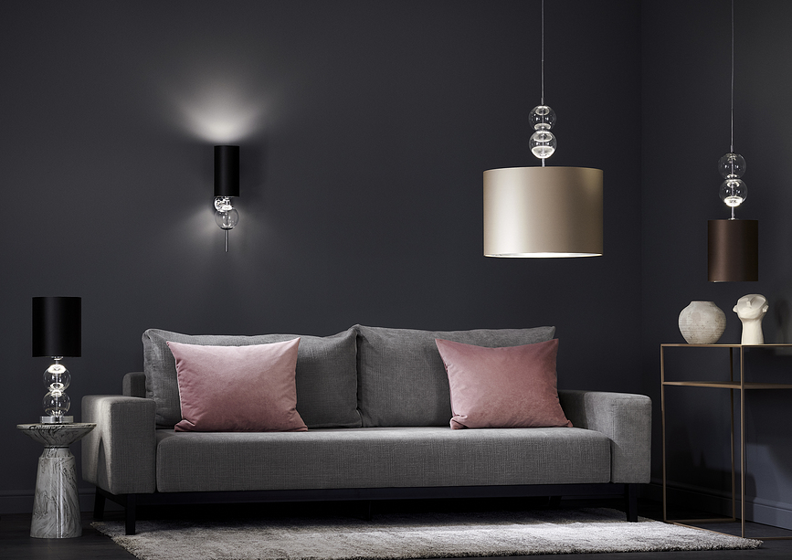 Zoe S Lampa viseća šampanjska