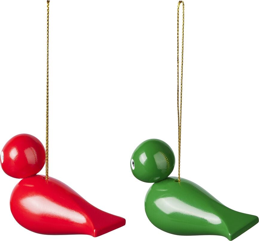 Adornos Navideños Kay Bojesen Songbird, Set de 2 piezas