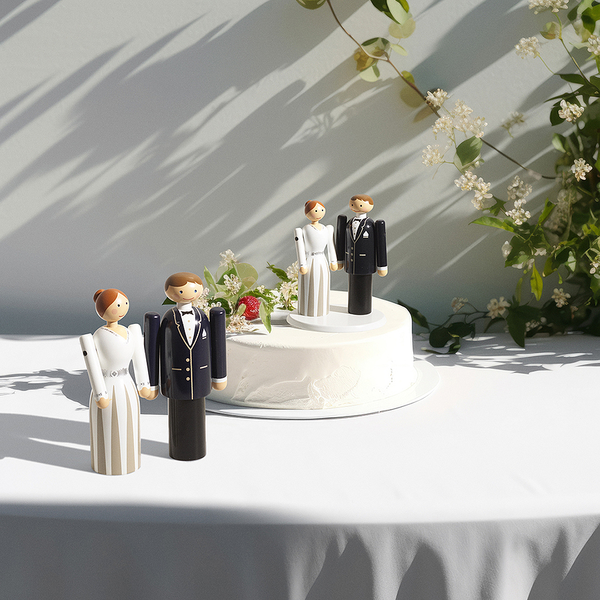 Base para figuras Kay Bojesen Novio y Novia