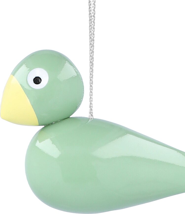 Decoraciones de madera Easter Birds, amarillo, verde y rosa, 3 unidades