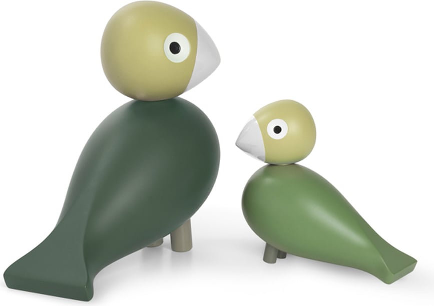 Decoraciones de madera verdes Liv & Lykke, 2 unidades