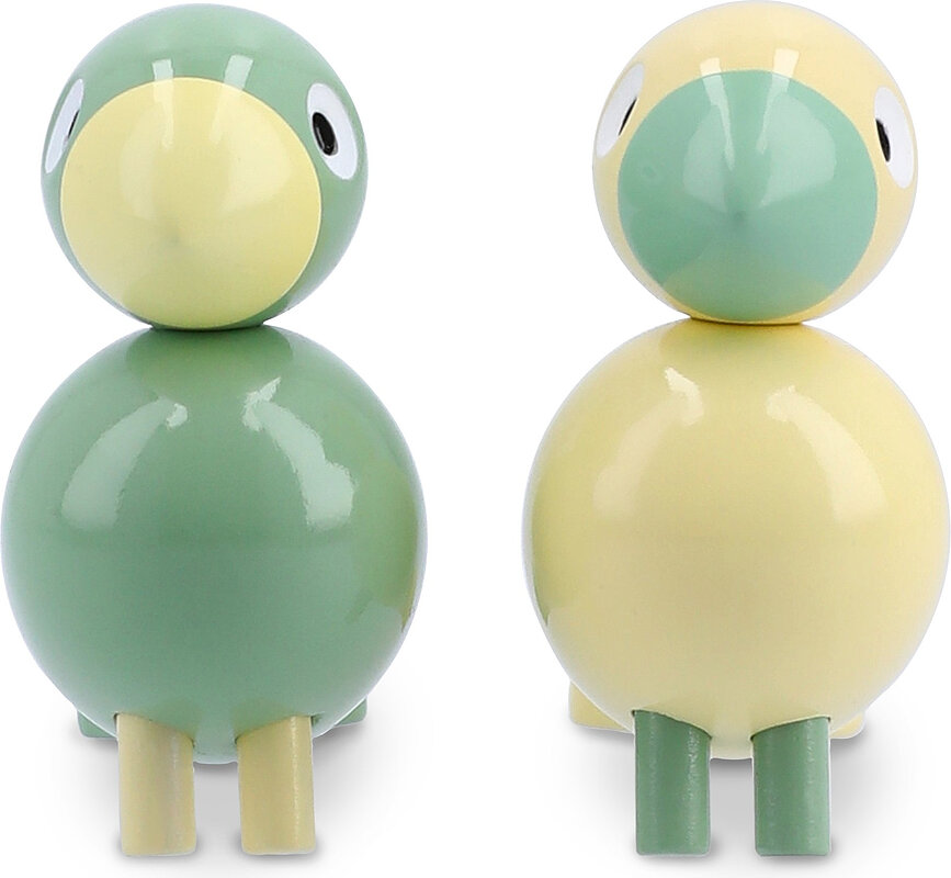 Decorațiuni din lemn Easter Birds galben-verde, 2 buc.