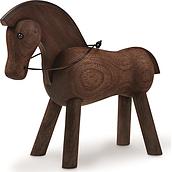 Dekoracja drewniana koń orzech