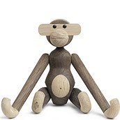 Dekoracja drewniana małpa mała drewno drewno dębowe