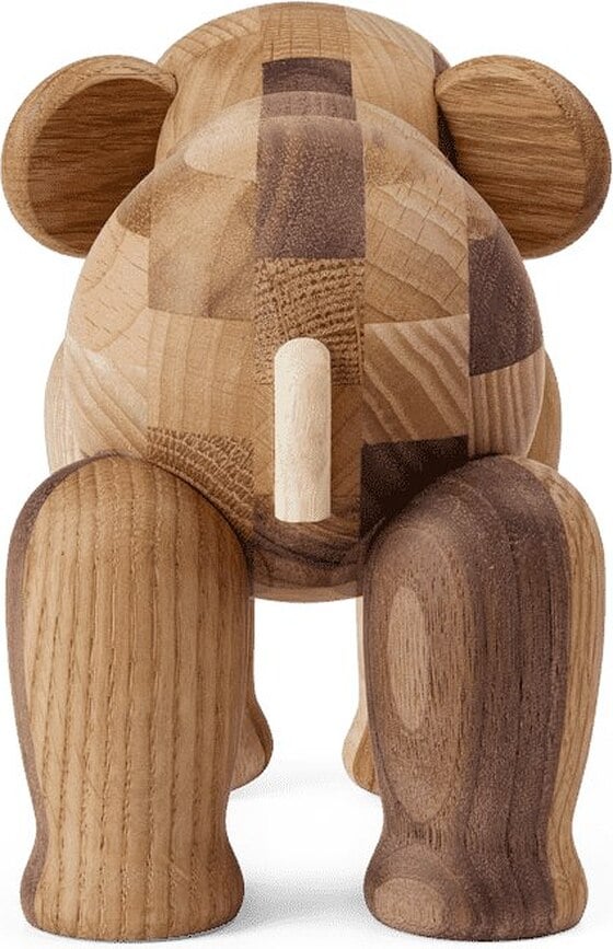Figura de elefante de madera Kay Bojesen, pequeña, acabado mixto