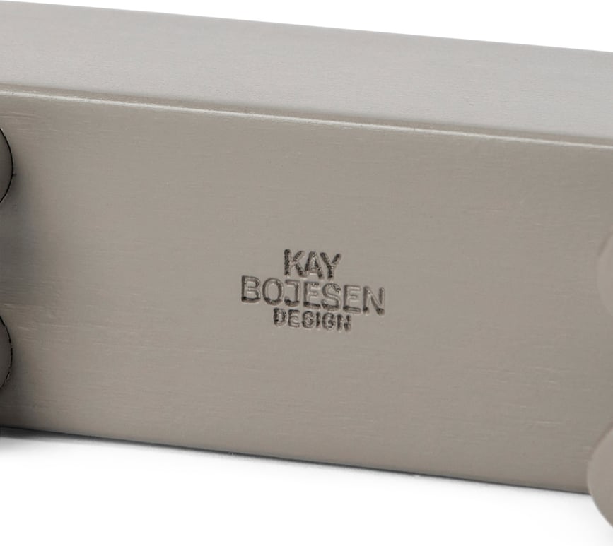 Figura decorativa Hipopótamo de madera Kay Bojesen, 9 cm, gris