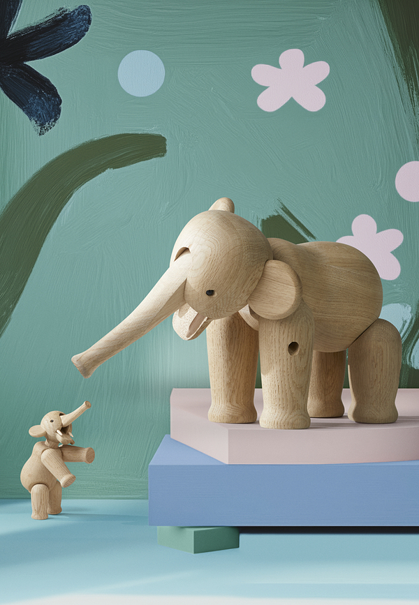 Figura de madera Kay Bojesen, Elefante, mini