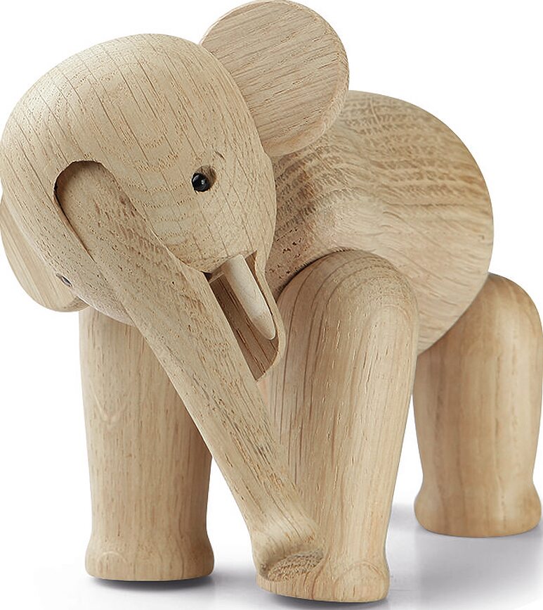 Figura de madera Kay Bojesen, diseño elefante