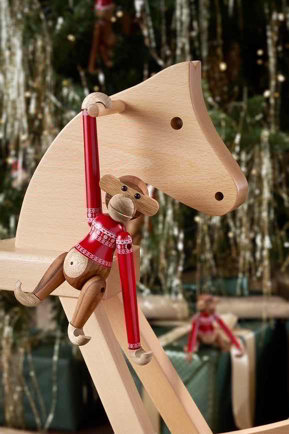 Figura Mono de madera Kay Bojesen Christmas, mini