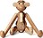 Figura de madera Kay Bojesen Mono, mediana, mix de maderas