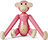 Figura de madera Kay Bojesen, mono, mini, rosa