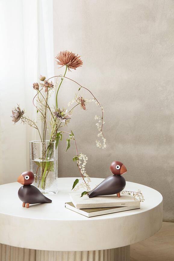 Figura decorativa de madera Songbird Aqua