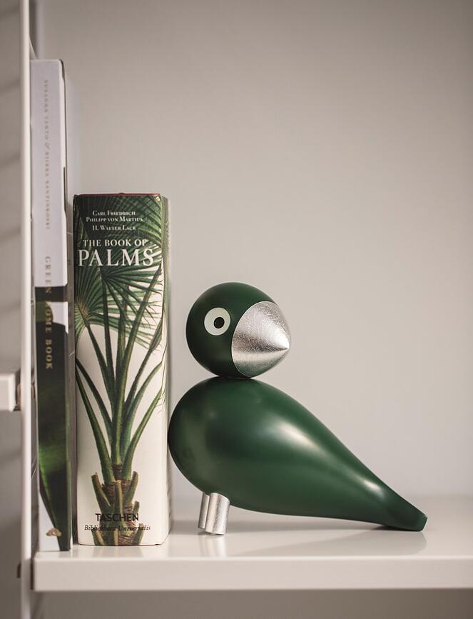 Figura decorativa de madera Songbird Aqua