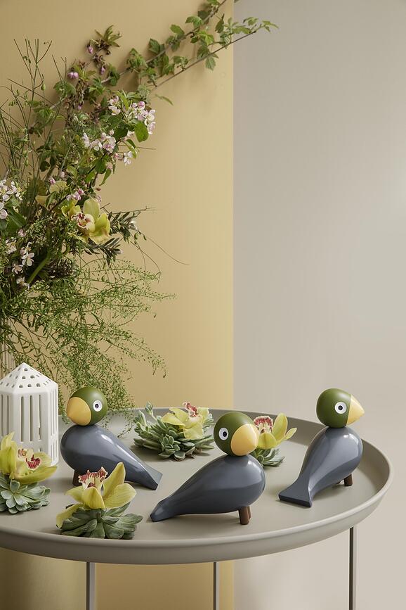 Figura decorativa de madera Songbird Aqua