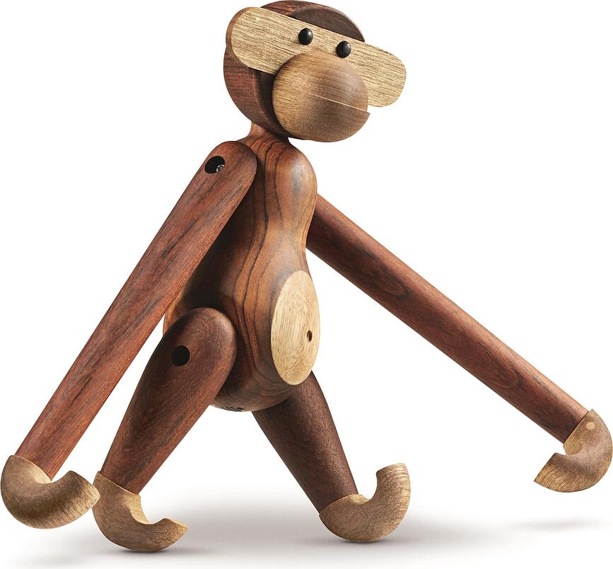 Figura de Mono de madera, mediana