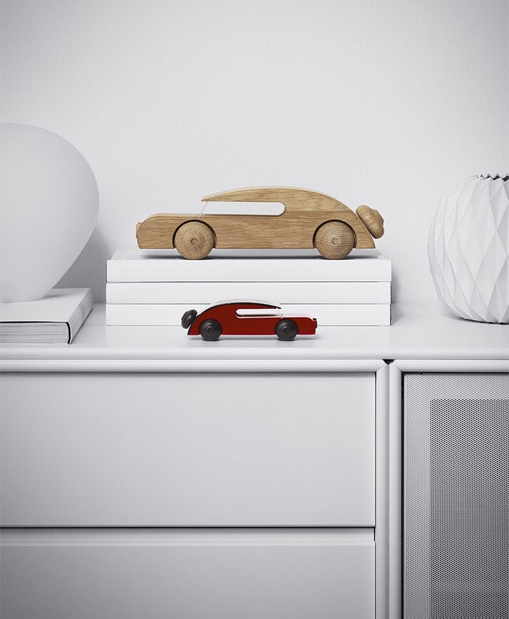 Decoración coche, de madera de haya, grande