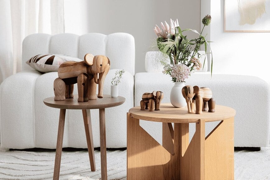 Figura Decorativa de madera Kay Bojesen Elefante, grande, mix