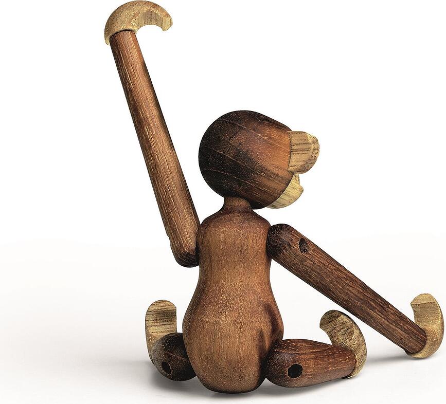 Figura decorativa de madera, mono, mini