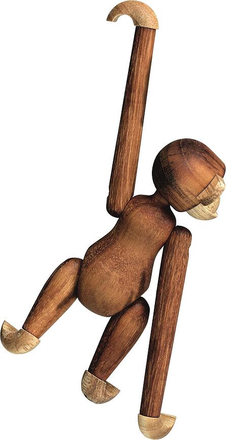 Figura decorativa de madera, mono, mini