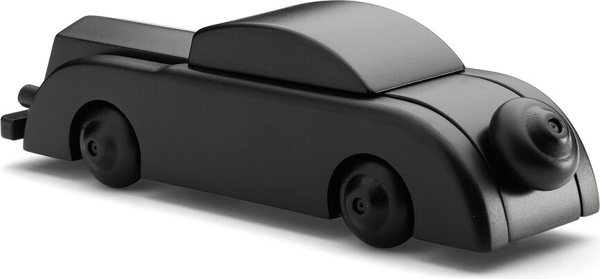 Figura Decorativa Limusina de madera, negra