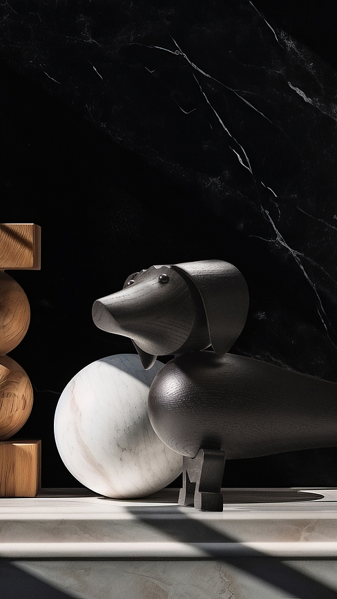 Figura de madera Kay Bojesen Teckel, 18,5 cm