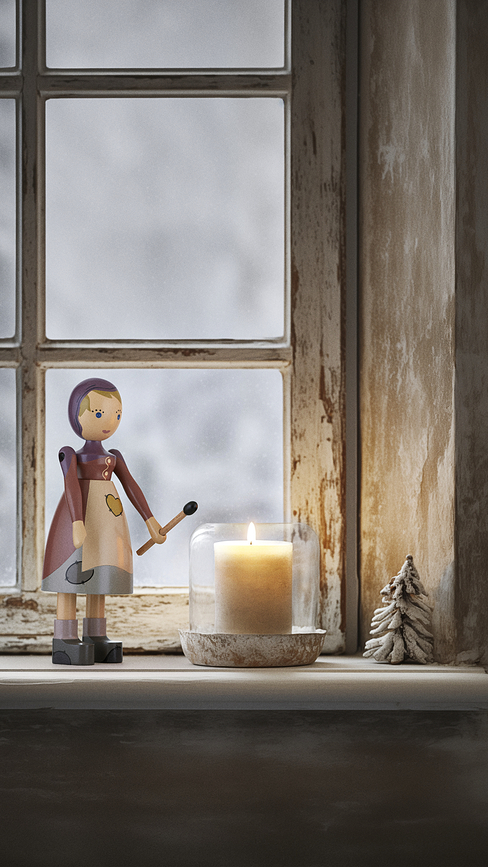 Figura Kay Bojesen La Niña de los Fósforos, 14,5 cm