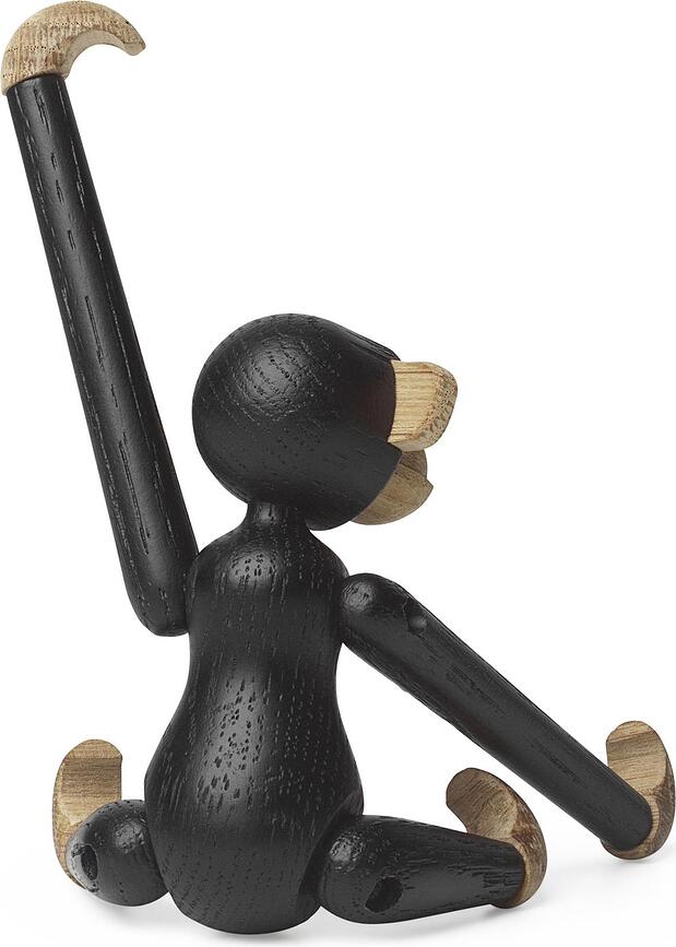 Figura Mono de madera Kay Bojesen, mini, negra