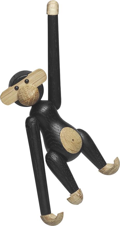 Figura Mono de madera Kay Bojesen, mini, negra